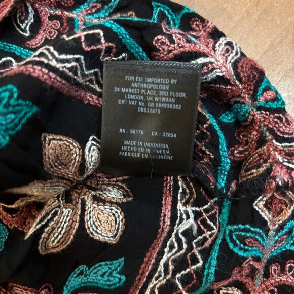 Floreat Anthropologie Women Avery Dress Size XS Embroidered Oversized Tunic Boho - Picture 14 of 16